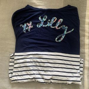 Lilly Pulitzer Long Lobster Sleeve Tee